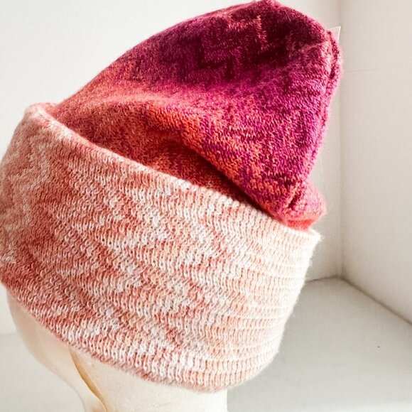 Missoni PInk Red Orange Wool Blend Hat OS - Picture 7 of 10